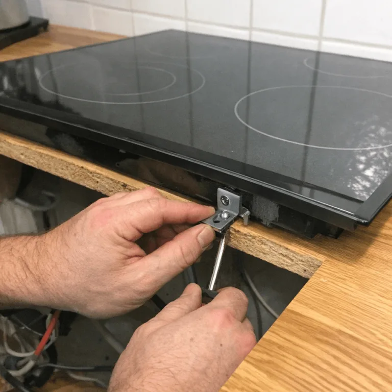 Montage und Ausrichtung eines neuen Glaskeramikfeldes
